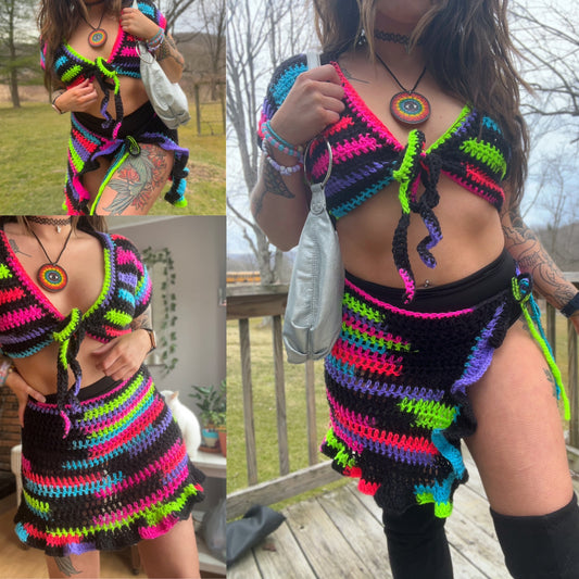 Crochet Wrap Skirt (XS/S)
